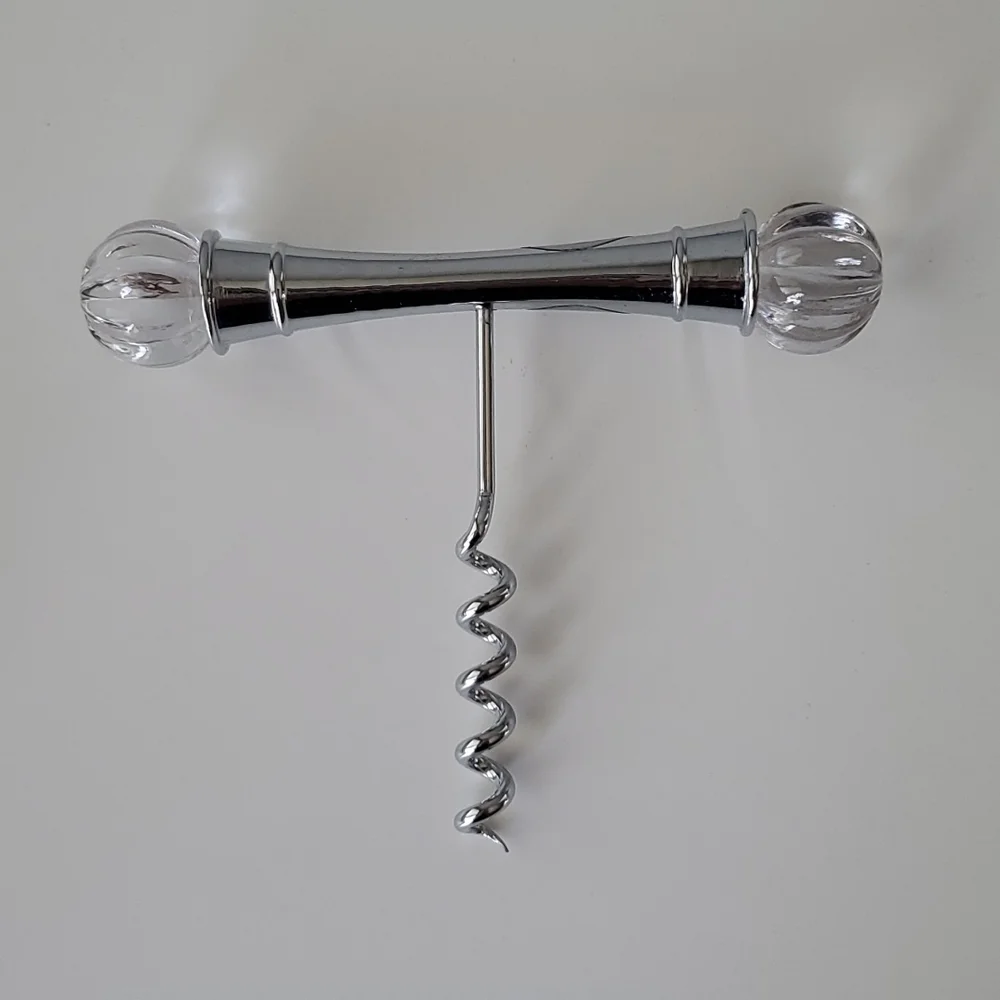 Royal Limited Vintage Crystal Corkscrew Wine Opener with 2 Wine Stoppers Box Set